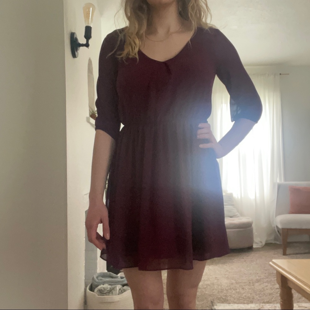 Maroon Dress